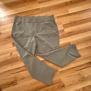 Weatherproof‎ Vintage Slim Pants XXL 20W Olive Green Stretch Travel Casual Women